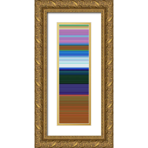 Totem XVIII Gold Ornate Wood Framed Art Print with Double Matting by Grayscale