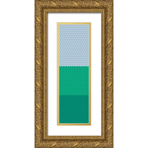 Totem XIX Gold Ornate Wood Framed Art Print with Double Matting by Grayscale