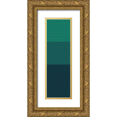 Totem XX Gold Ornate Wood Framed Art Print with Double Matting by Grayscale