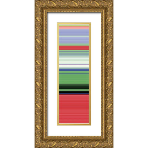 Totem XXVI Gold Ornate Wood Framed Art Print with Double Matting by Grayscale
