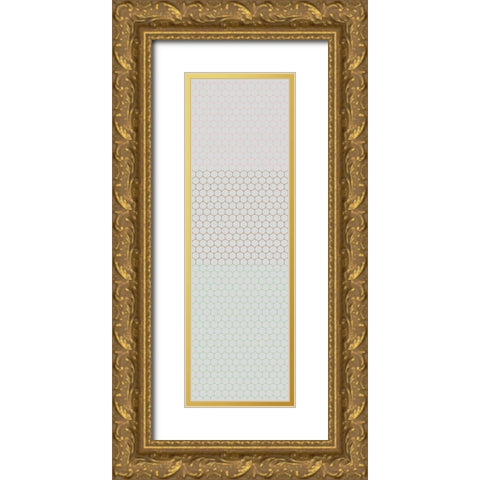 Totem XXVIII Gold Ornate Wood Framed Art Print with Double Matting by Grayscale
