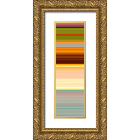 Totem XXX Gold Ornate Wood Framed Art Print with Double Matting by Grayscale