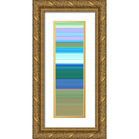 Totem XXXIV Gold Ornate Wood Framed Art Print with Double Matting by Grayscale