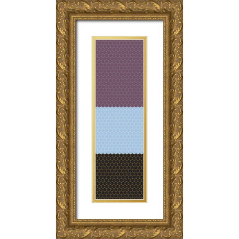 Totem XXXV Gold Ornate Wood Framed Art Print with Double Matting by Grayscale