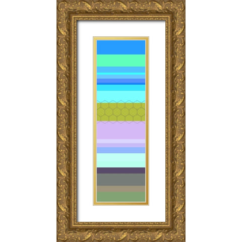 Totem XXXVII Gold Ornate Wood Framed Art Print with Double Matting by Grayscale