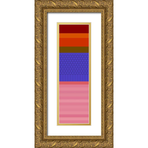 Totem XL Gold Ornate Wood Framed Art Print with Double Matting by Grayscale