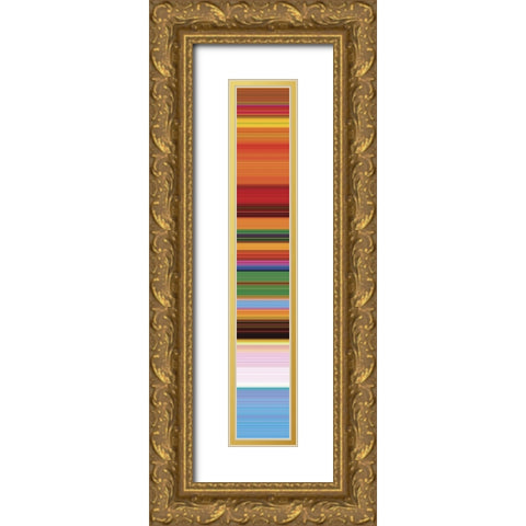 Tall Totem VI Gold Ornate Wood Framed Art Print with Double Matting by Grayscale