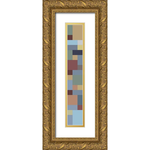 Tall Totem XI Gold Ornate Wood Framed Art Print with Double Matting by Grayscale