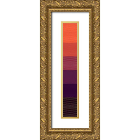 Tall Totem XV Gold Ornate Wood Framed Art Print with Double Matting by Grayscale