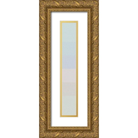 Tall Totem XVI Gold Ornate Wood Framed Art Print with Double Matting by Grayscale