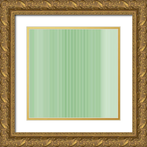 Pinstripes XIV Gold Ornate Wood Framed Art Print with Double Matting by Grayscale