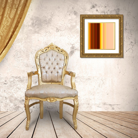 Pinstripes XXIII Gold Ornate Wood Framed Art Print with Double Matting by Grayscale