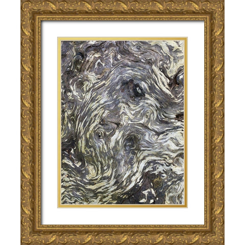 The Scream II Gold Ornate Wood Framed Art Print with Double Matting by Grayscale