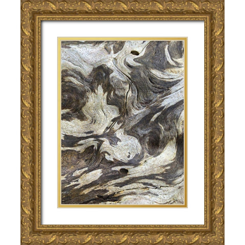 The Scream III Gold Ornate Wood Framed Art Print with Double Matting by Grayscale