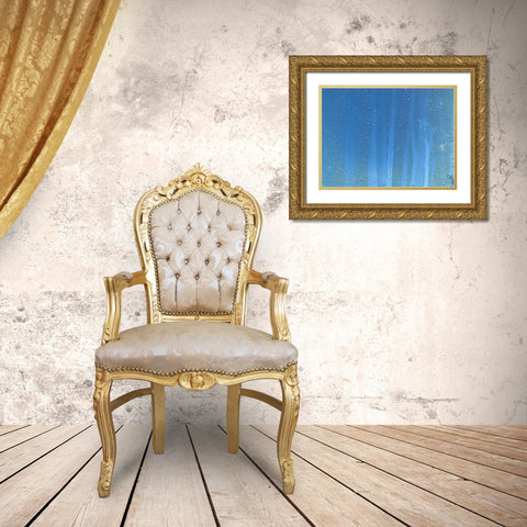 Rain Stripe III Gold Ornate Wood Framed Art Print with Double Matting by Grayscale