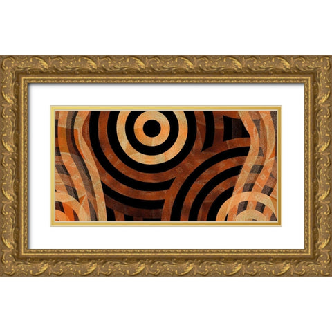 Direction 4 Gold Ornate Wood Framed Art Print with Double Matting by Tenoever, William