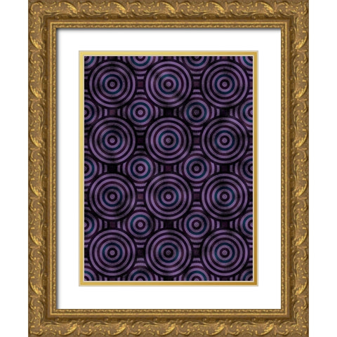 Shields 3 Gold Ornate Wood Framed Art Print with Double Matting by Tenoever, William