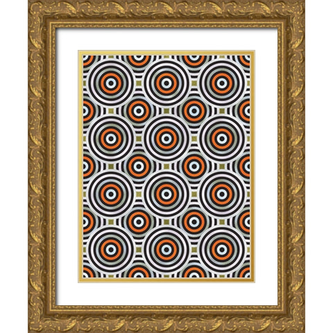 Shields 5 Gold Ornate Wood Framed Art Print with Double Matting by Tenoever, William