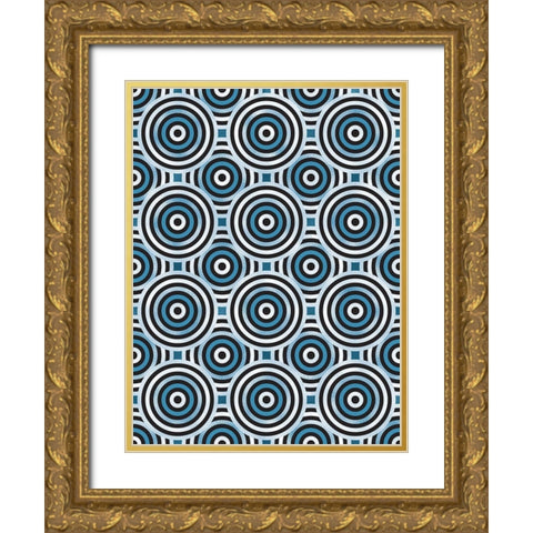 Shields 6 Gold Ornate Wood Framed Art Print with Double Matting by Tenoever, William