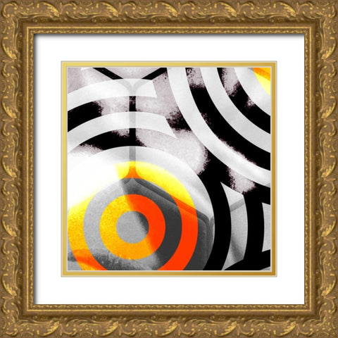 Honeycomb 3 Gold Ornate Wood Framed Art Print with Double Matting by Tenoever, William