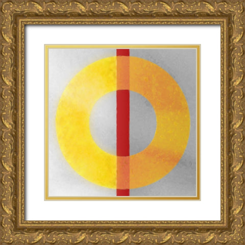 On Your Mark Gold Ornate Wood Framed Art Print with Double Matting by Tenoever, William