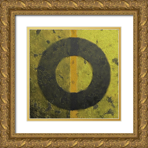 Brass Caps Gold Ornate Wood Framed Art Print with Double Matting by Tenoever, William