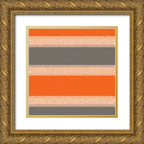 Soft Stripes 2 Gold Ornate Wood Framed Art Print with Double Matting by Tenoever, William