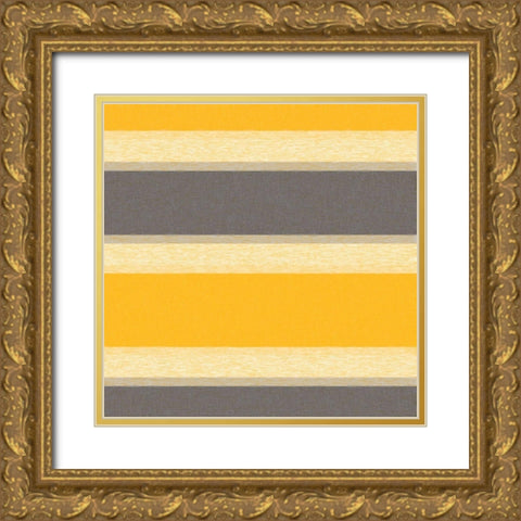 Soft Stripes 3 Gold Ornate Wood Framed Art Print with Double Matting by Tenoever, William