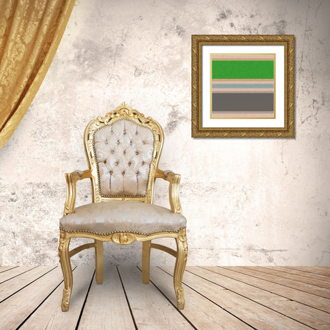Soft Stripes 6 Gold Ornate Wood Framed Art Print with Double Matting by Tenoever, William