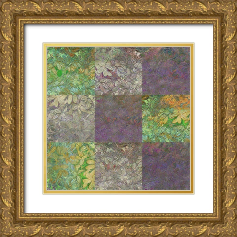 Flora Square 1 Gold Ornate Wood Framed Art Print with Double Matting by Tenoever, William