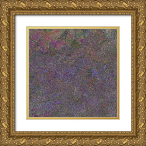 Flora Square 1f Gold Ornate Wood Framed Art Print with Double Matting by Tenoever, William
