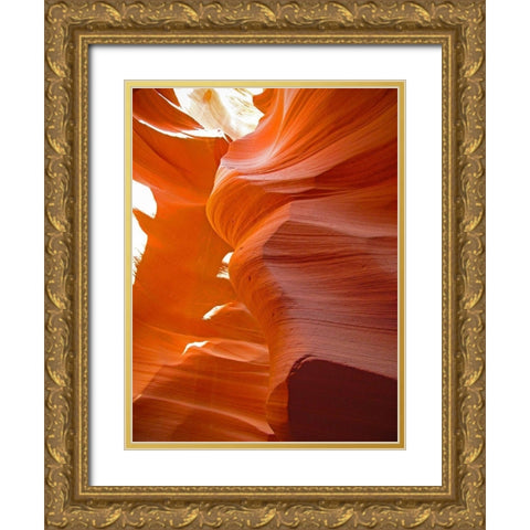 Antelope Canyon IV Gold Ornate Wood Framed Art Print with Double Matting by Popcorn