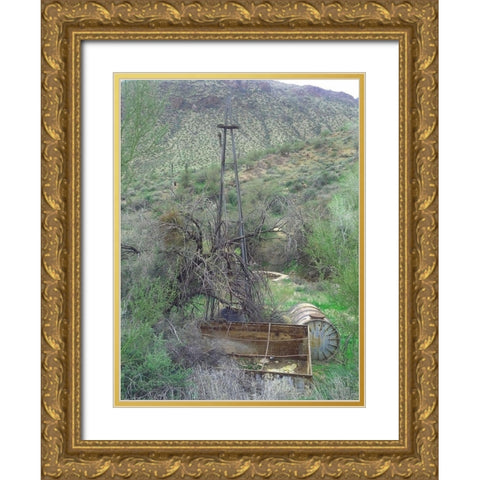 Dixie Mine Gold Ornate Wood Framed Art Print with Double Matting by Popcorn