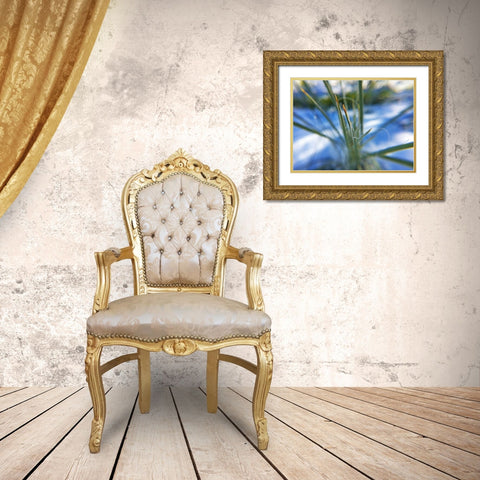 Snow in the Desert Gold Ornate Wood Framed Art Print with Double Matting by Popcorn