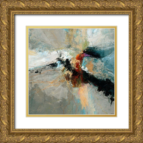 Sculpted III Gold Ornate Wood Framed Art Print with Double Matting by Tienhaara, Michael