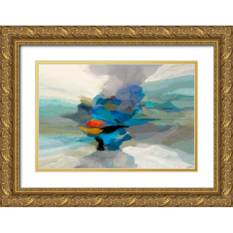 Cumulus II Gold Ornate Wood Framed Art Print with Double Matting by Tienhaara, Michael