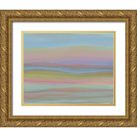 Contours X Gold Ornate Wood Framed Art Print with Double Matting by Tienhaara, Michael