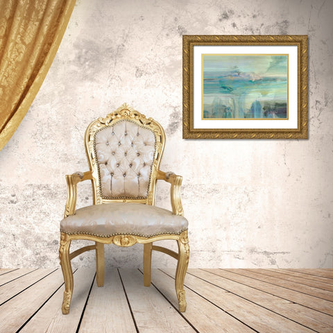 Melodious III Gold Ornate Wood Framed Art Print with Double Matting by Tienhaara, Michael