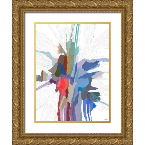 Pulsations IV Gold Ornate Wood Framed Art Print with Double Matting by Tienhaara, Michael