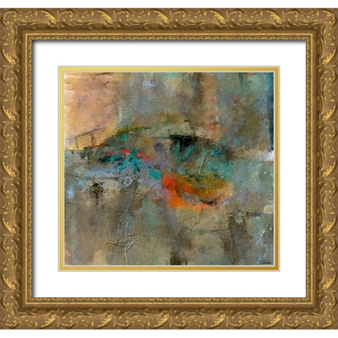 Reflective I FX Gold Ornate Wood Framed Art Print with Double Matting by Tienhaara, Michael