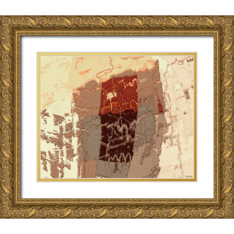 Sherbert II V 2 Gold Ornate Wood Framed Art Print with Double Matting by Tienhaara, Michael