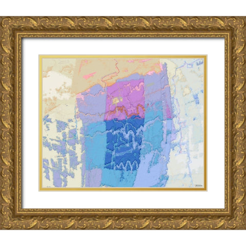 Sherbert II V 3 Gold Ornate Wood Framed Art Print with Double Matting by Tienhaara, Michael