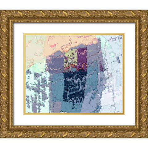 Sherbert II V 4 Gold Ornate Wood Framed Art Print with Double Matting by Tienhaara, Michael