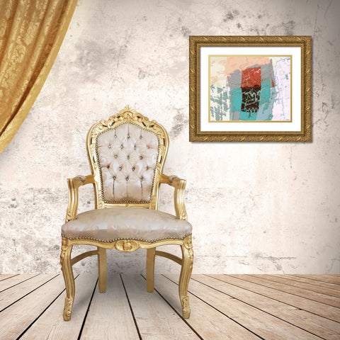 Sherbert II V 6 Gold Ornate Wood Framed Art Print with Double Matting by Tienhaara, Michael