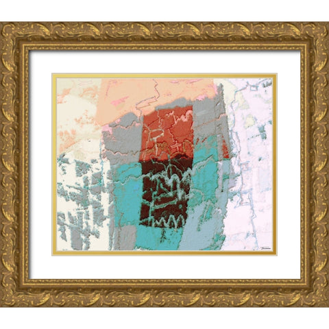 Sherbert II V 6 Gold Ornate Wood Framed Art Print with Double Matting by Tienhaara, Michael