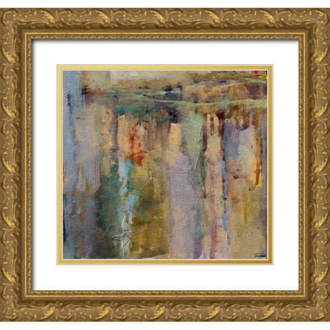 Musings I FX Gold Ornate Wood Framed Art Print with Double Matting by Tienhaara, Michael