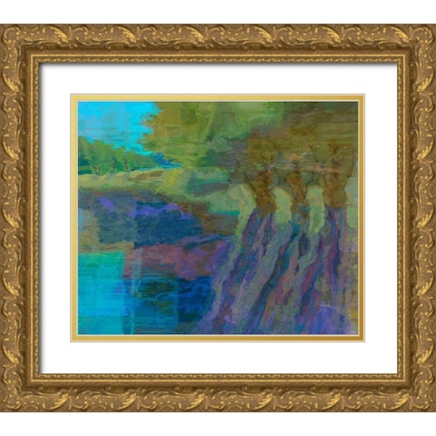 Autumn Song III Gold Ornate Wood Framed Art Print with Double Matting by Tienhaara, Michael