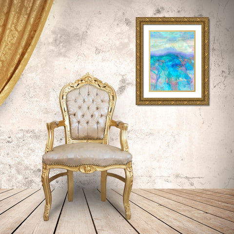 Derivative I Gold Ornate Wood Framed Art Print with Double Matting by Tienhaara, Michael