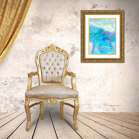 Derivative II Gold Ornate Wood Framed Art Print with Double Matting by Tienhaara, Michael