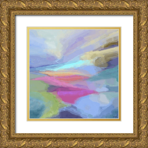 Transcendent II Gold Ornate Wood Framed Art Print with Double Matting by Tienhaara, Michael